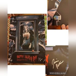 Autographed Happy Death Day 18x24 Screen Print